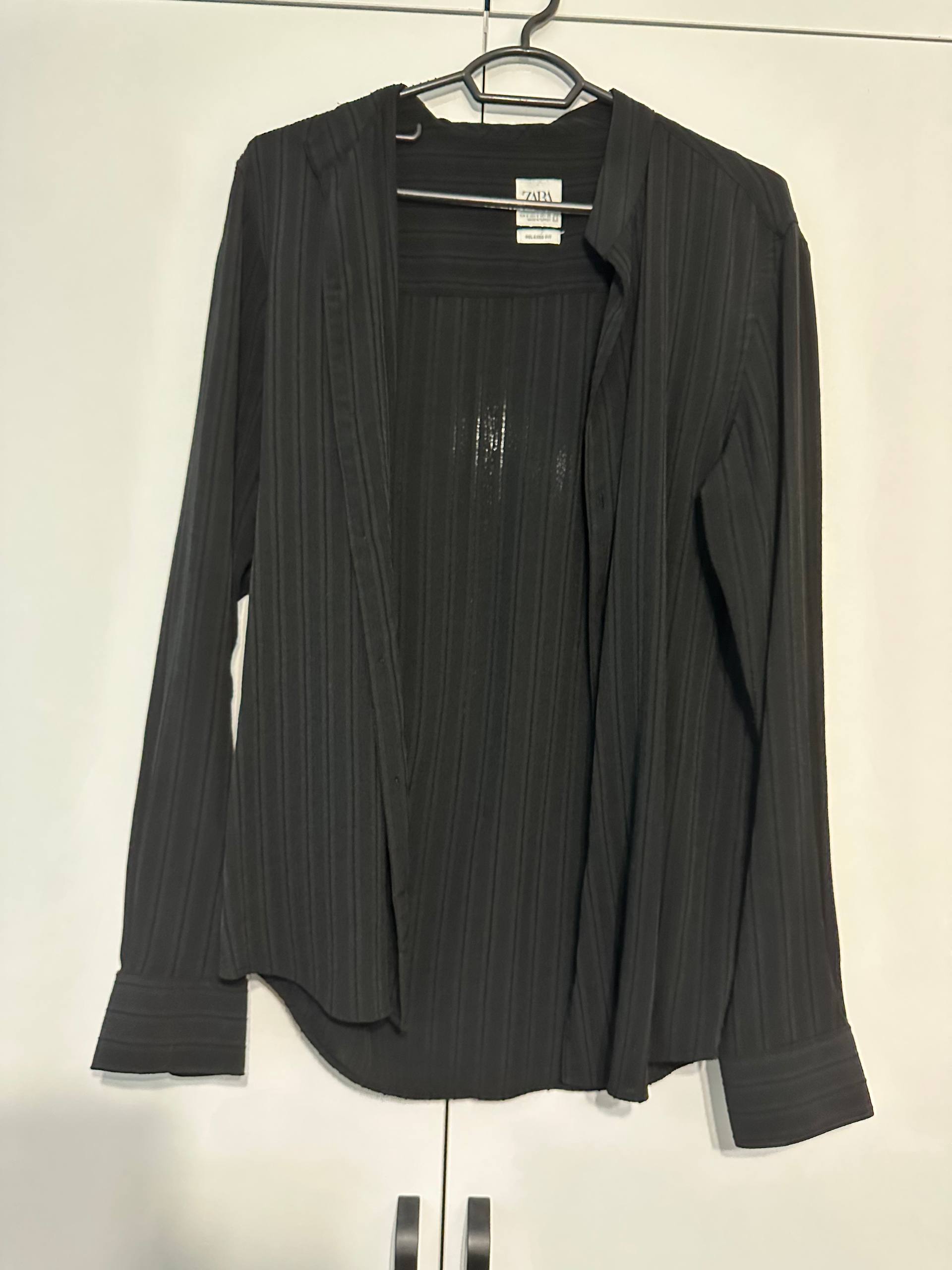 Рубашка Zara S в рубчик
