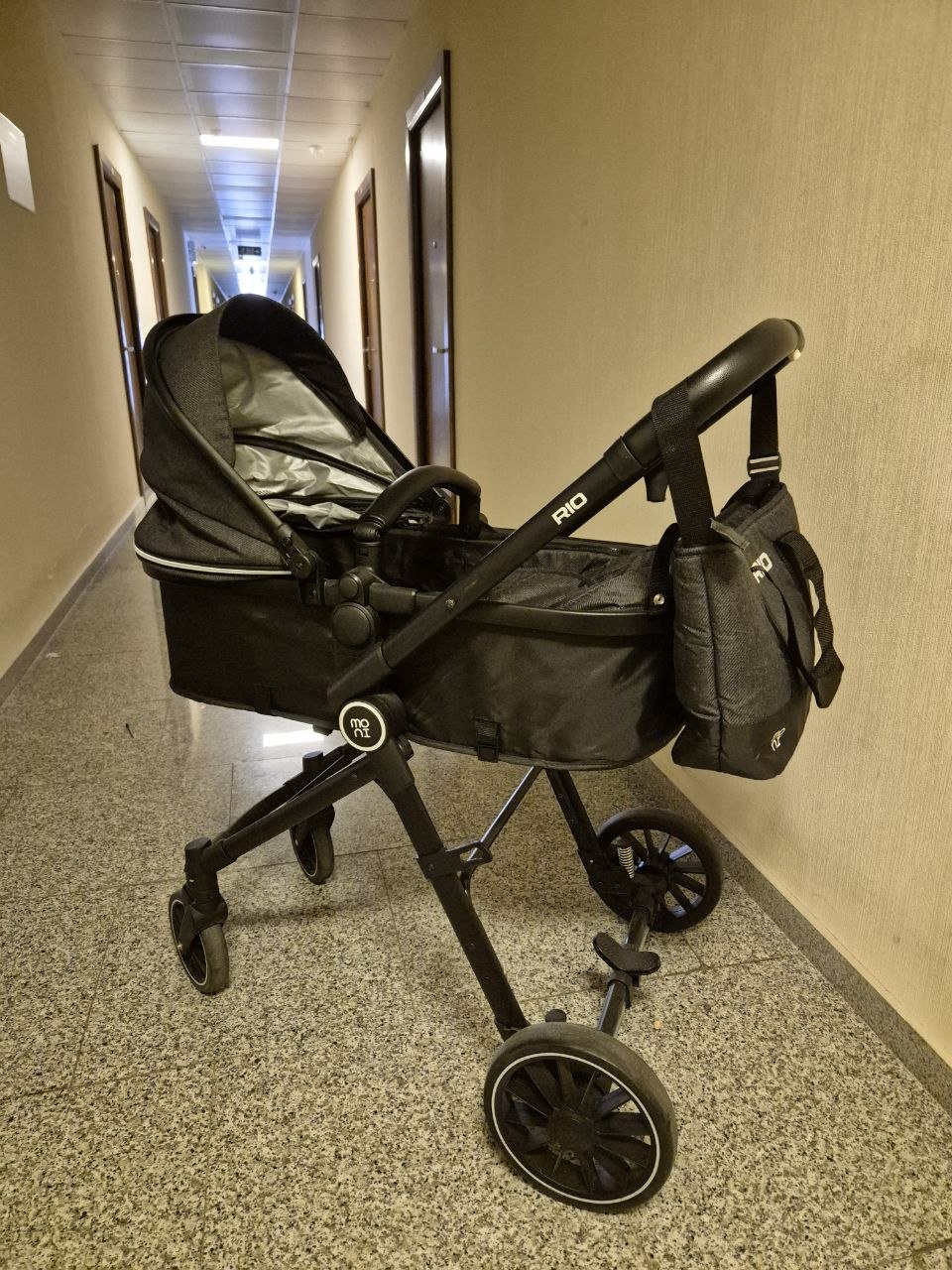 Коляска Moni 3 In 1 Set Rio Black Witt Multi Car Seat