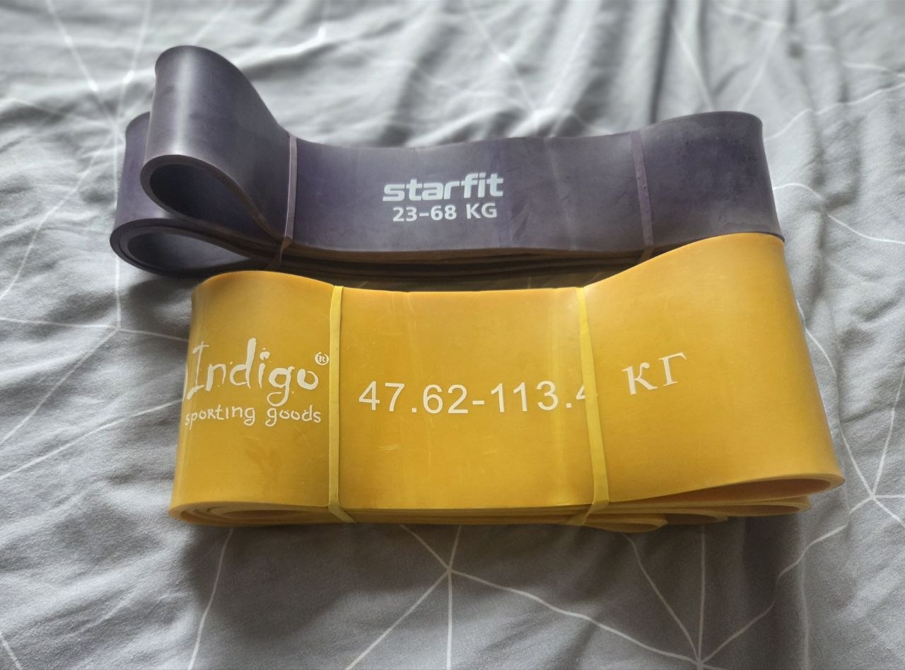 Комплект из 2 ленточных эспандеров Indigo и Starfit