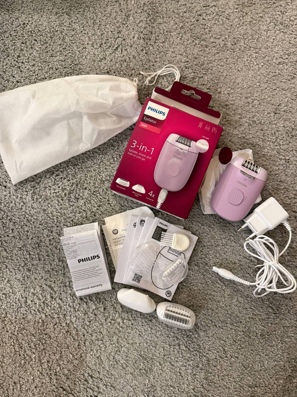 Эпилятор Philips 4000 «3 в 1» BRE257/00