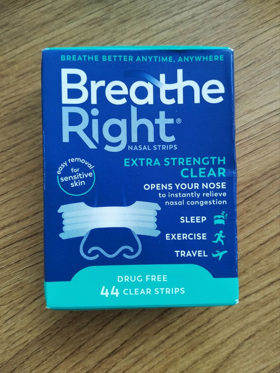 Breathe Right Extra Strength расширители для носа, 44 шт