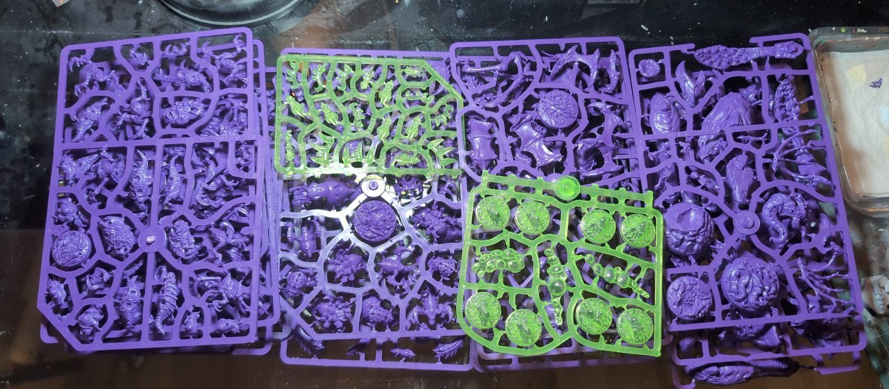 Литники зергов для StarCraft Tabletop Miniatures Game (набор)