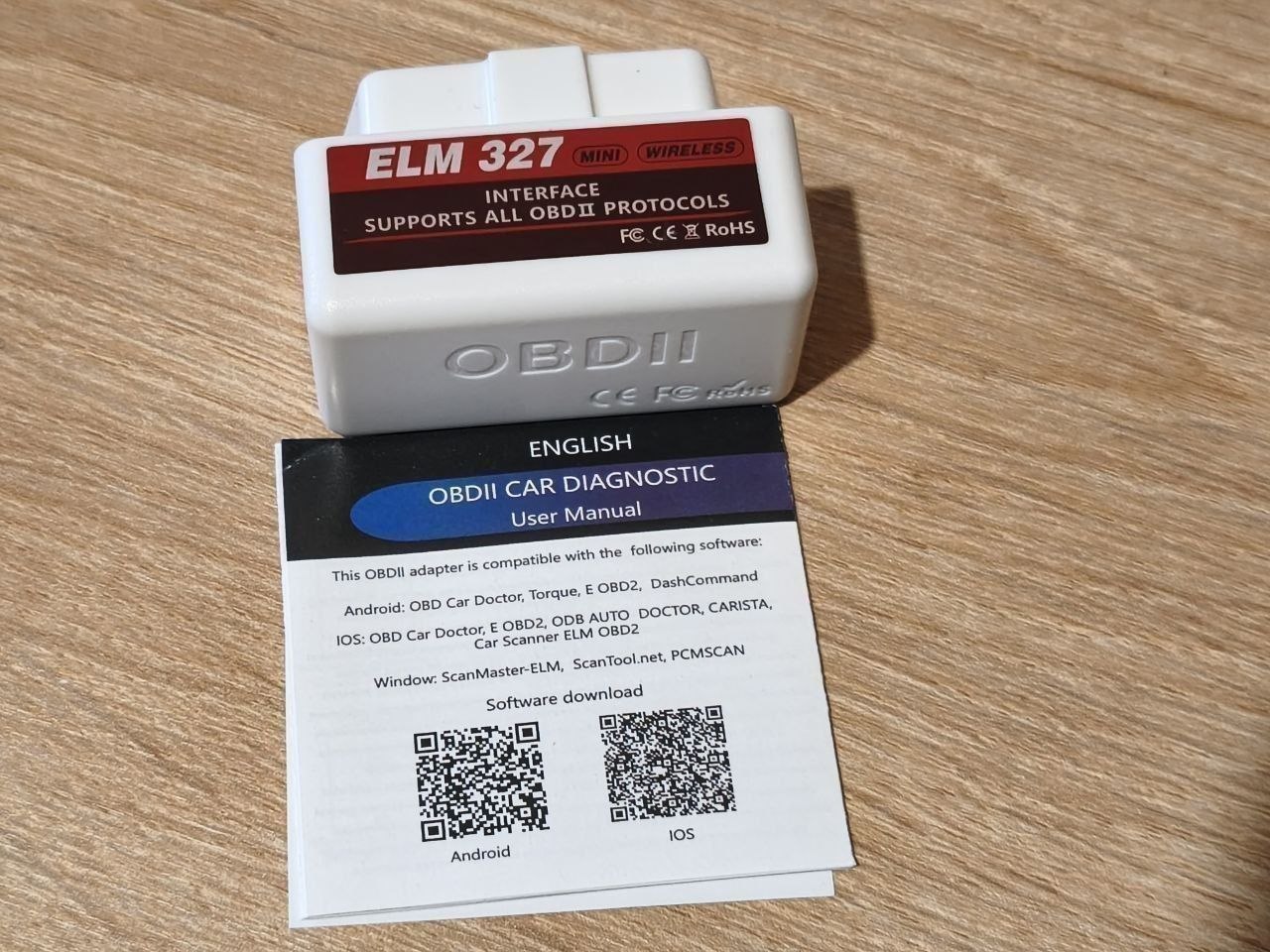 OBD2 сканер ELM327