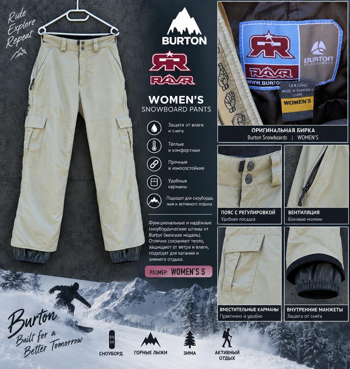Штаны Burton сноубордические