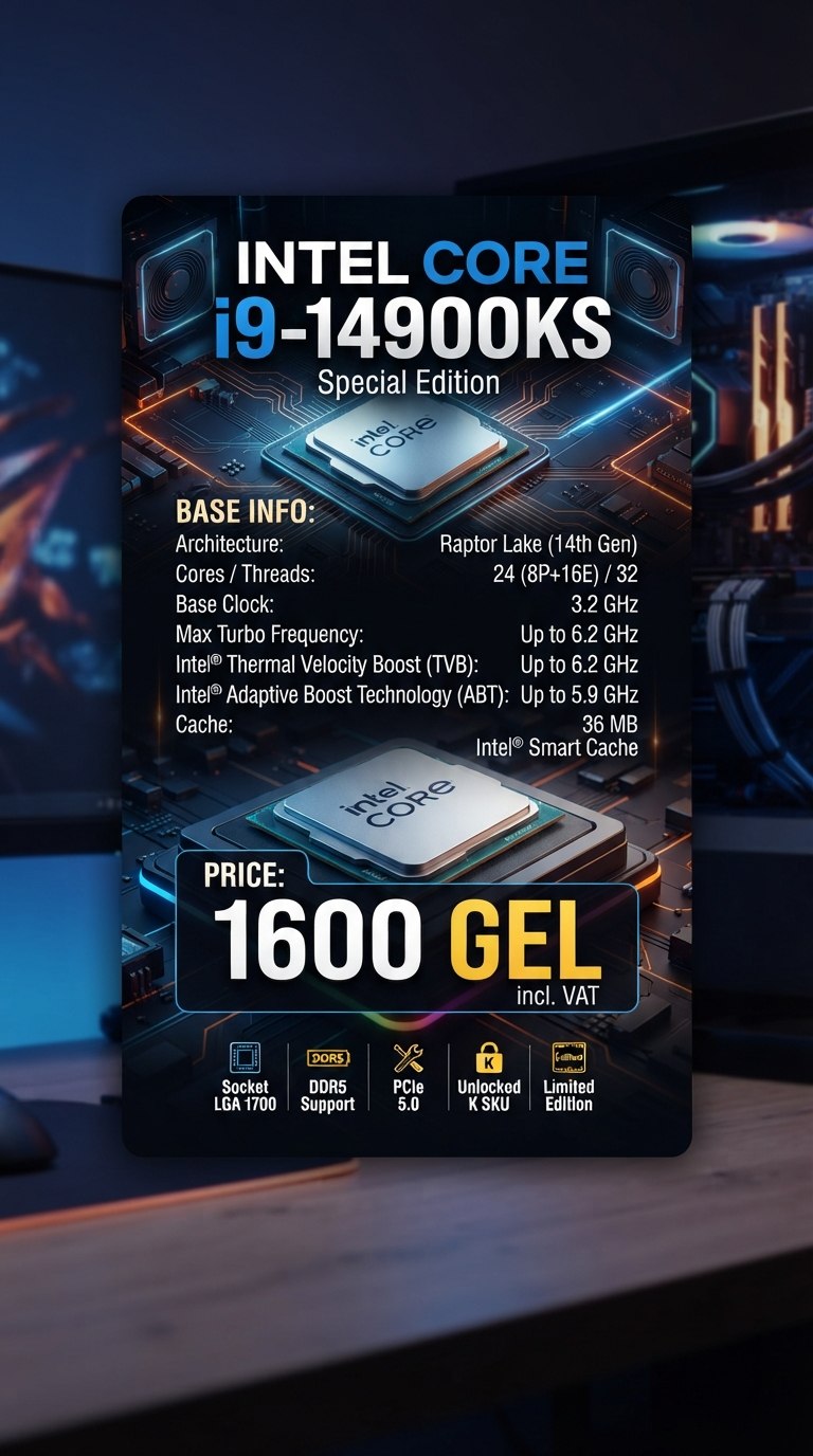 Процессор Intel Core i9-14900KS