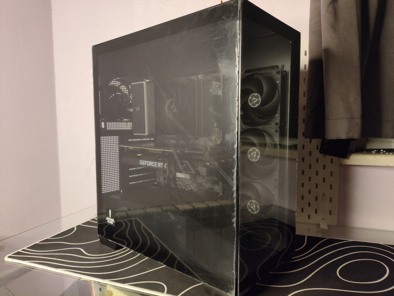 Игровой ПК RTX 3070 + i5-11400F, полностью чёрная сборка