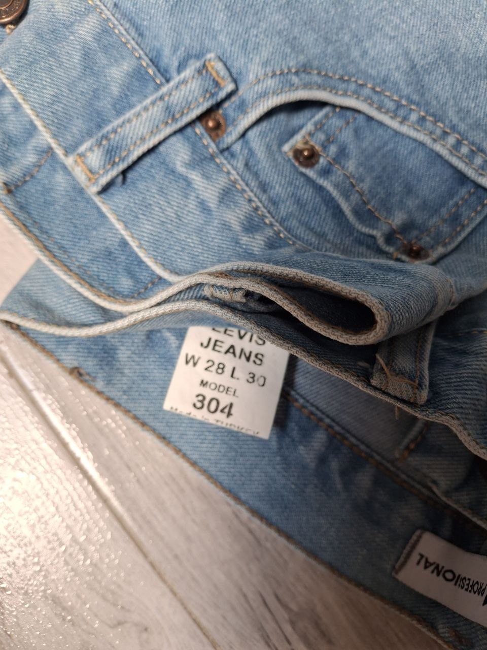 Джинсы Levi's 501 голубые (подростковые)