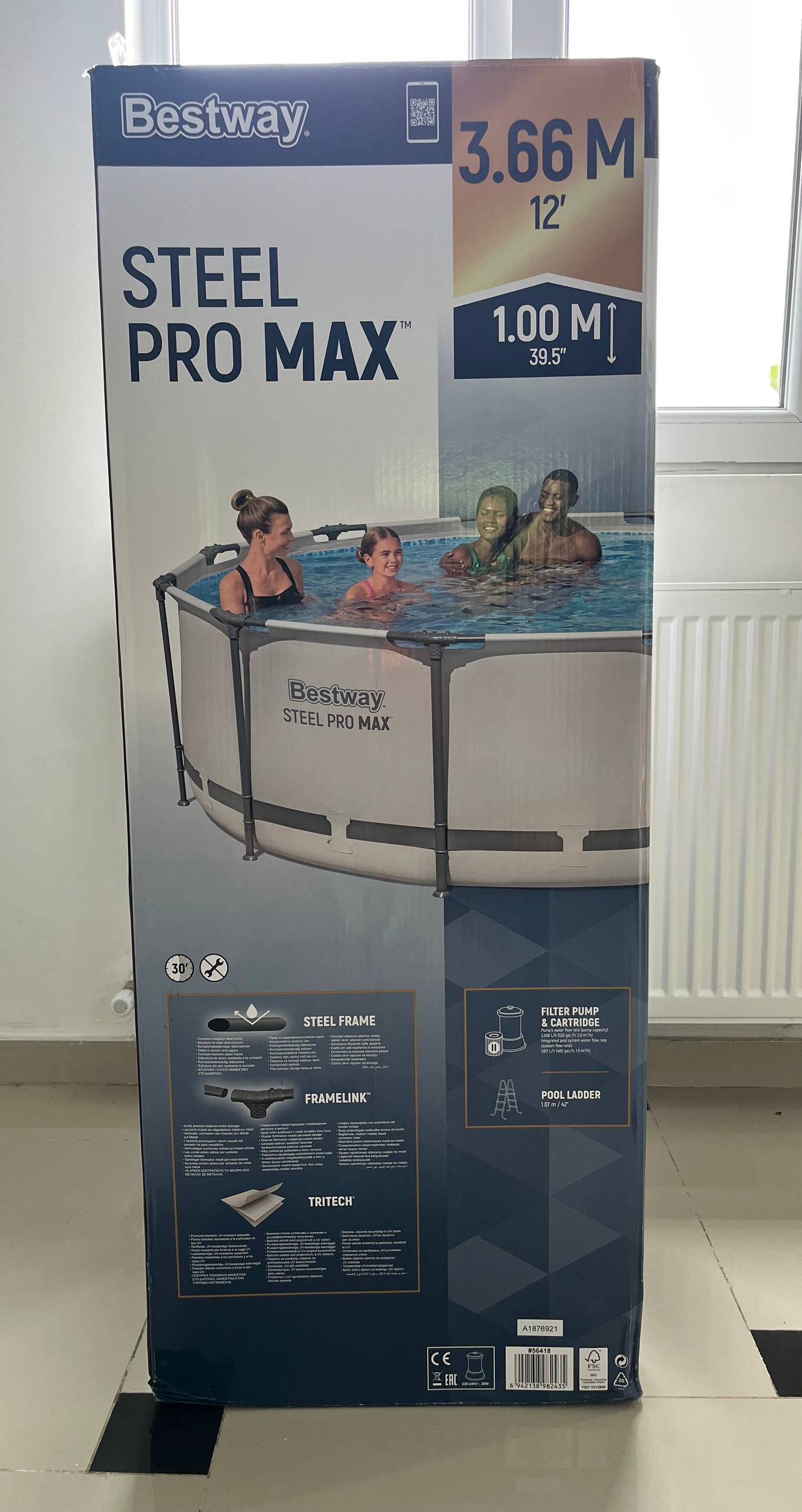 Бассейн Bestway Steel Pro Max 3,6 м