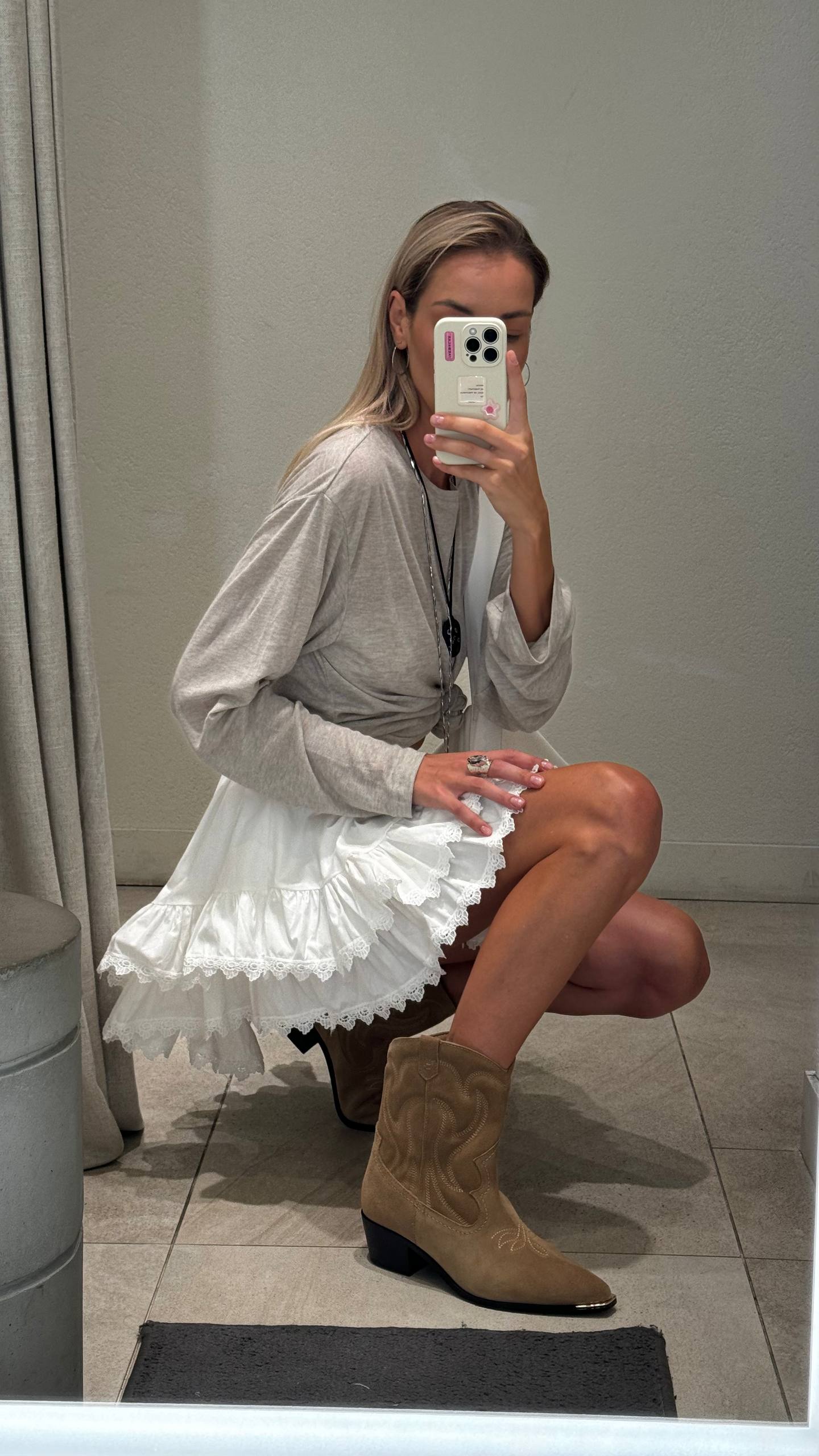 Юбка белая XS