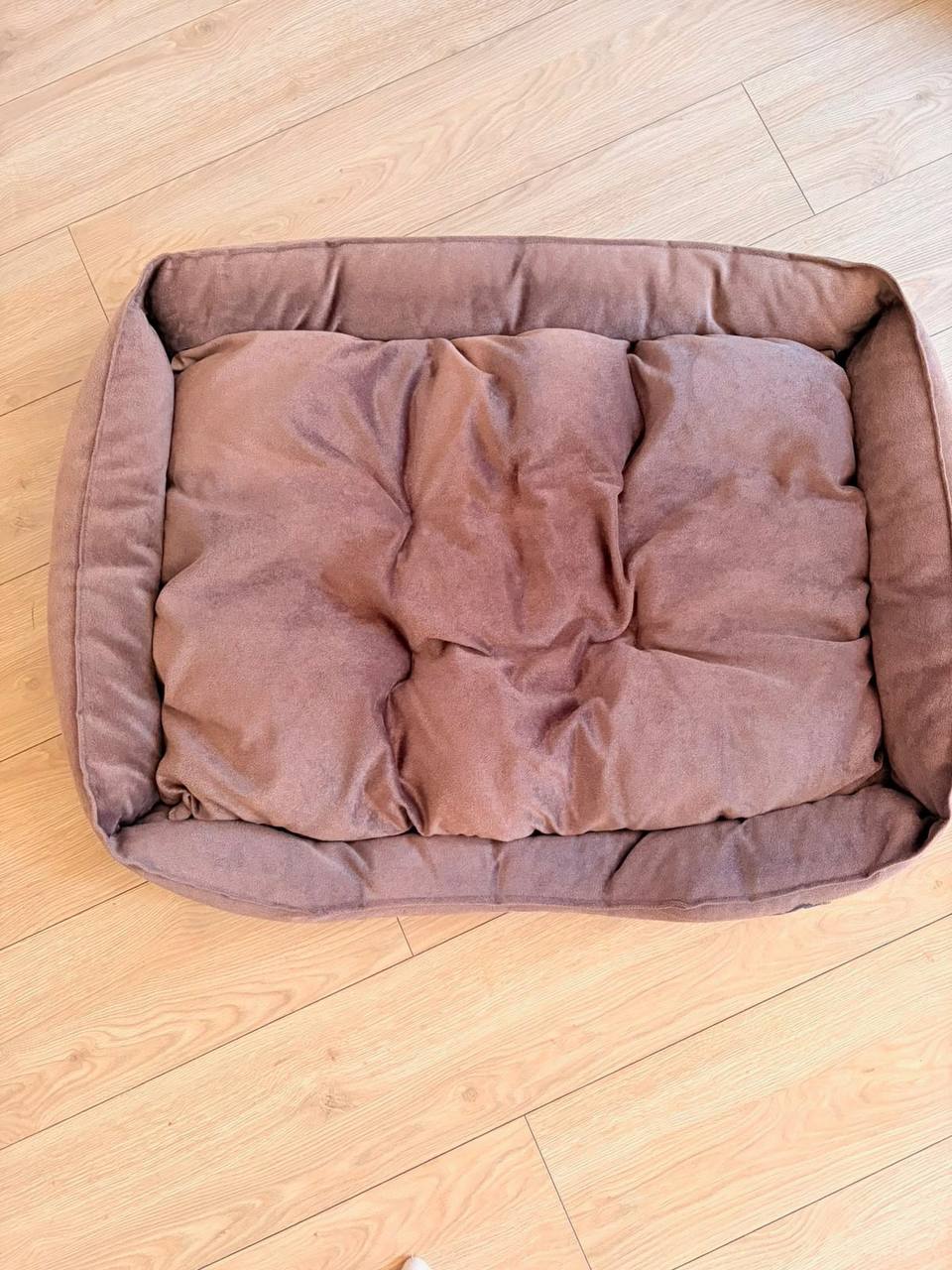 Лежанка для собаки 90×70 см, серая