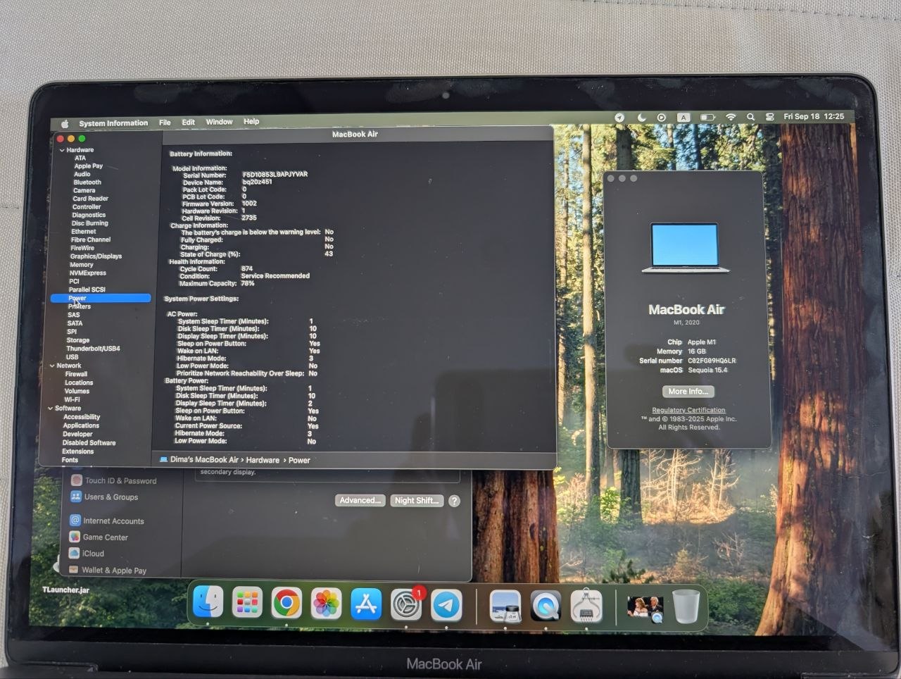 MacBook Air M1 2020 16/256