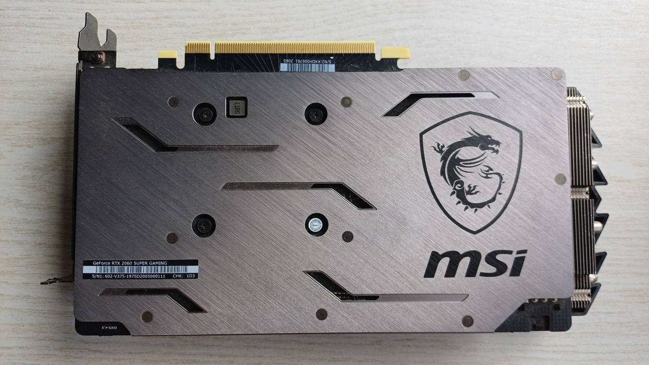 Видеокарта MSI GeForce RTX 2060 SUPER Gaming 8GB