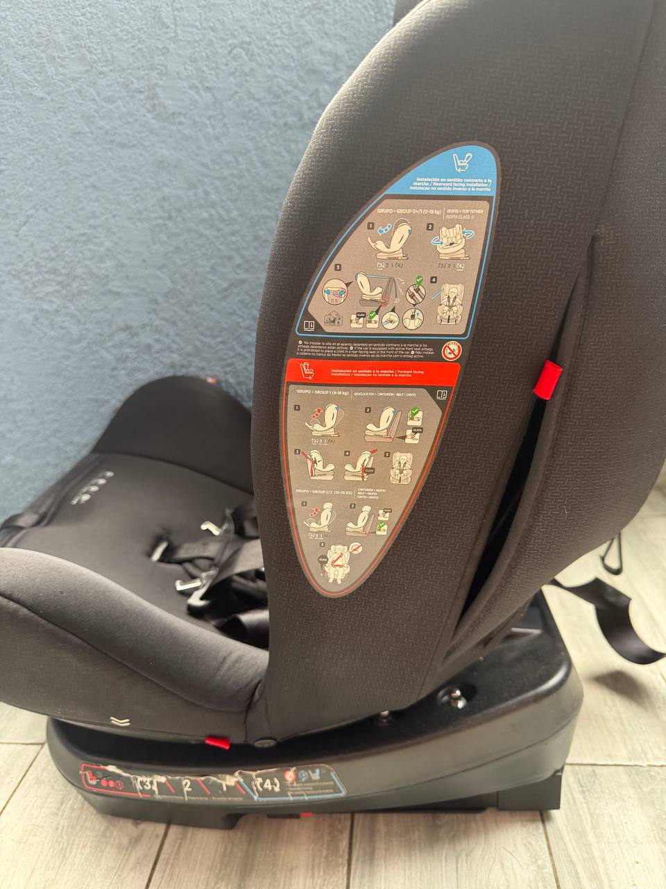 Автокресло 360° ISOFIX 0+/1/2/3