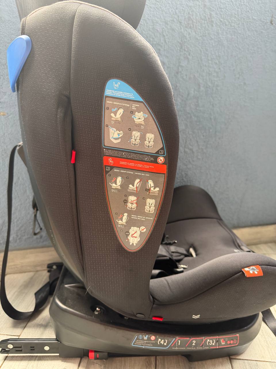 Автокресло 360° ISOFIX 0+/1/2/3