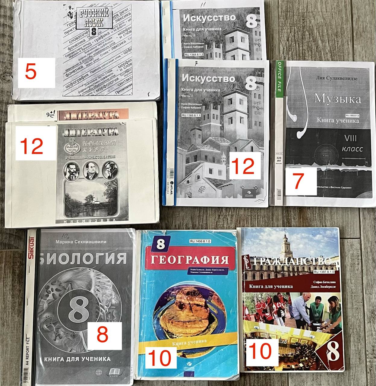 Учебник русского языка для 8 класса