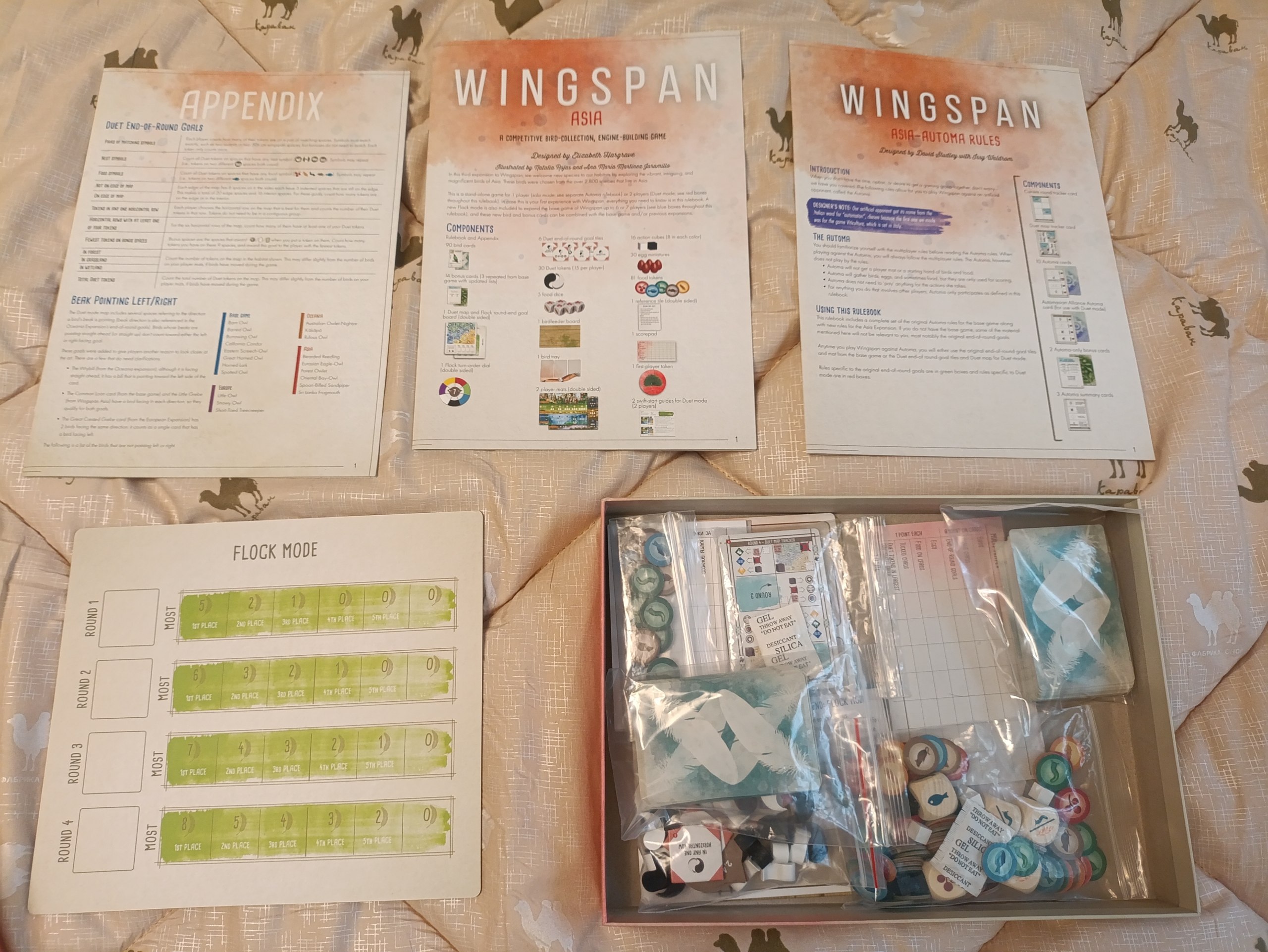 Настольная игра Wingspan Asia (Крылья: Азия)