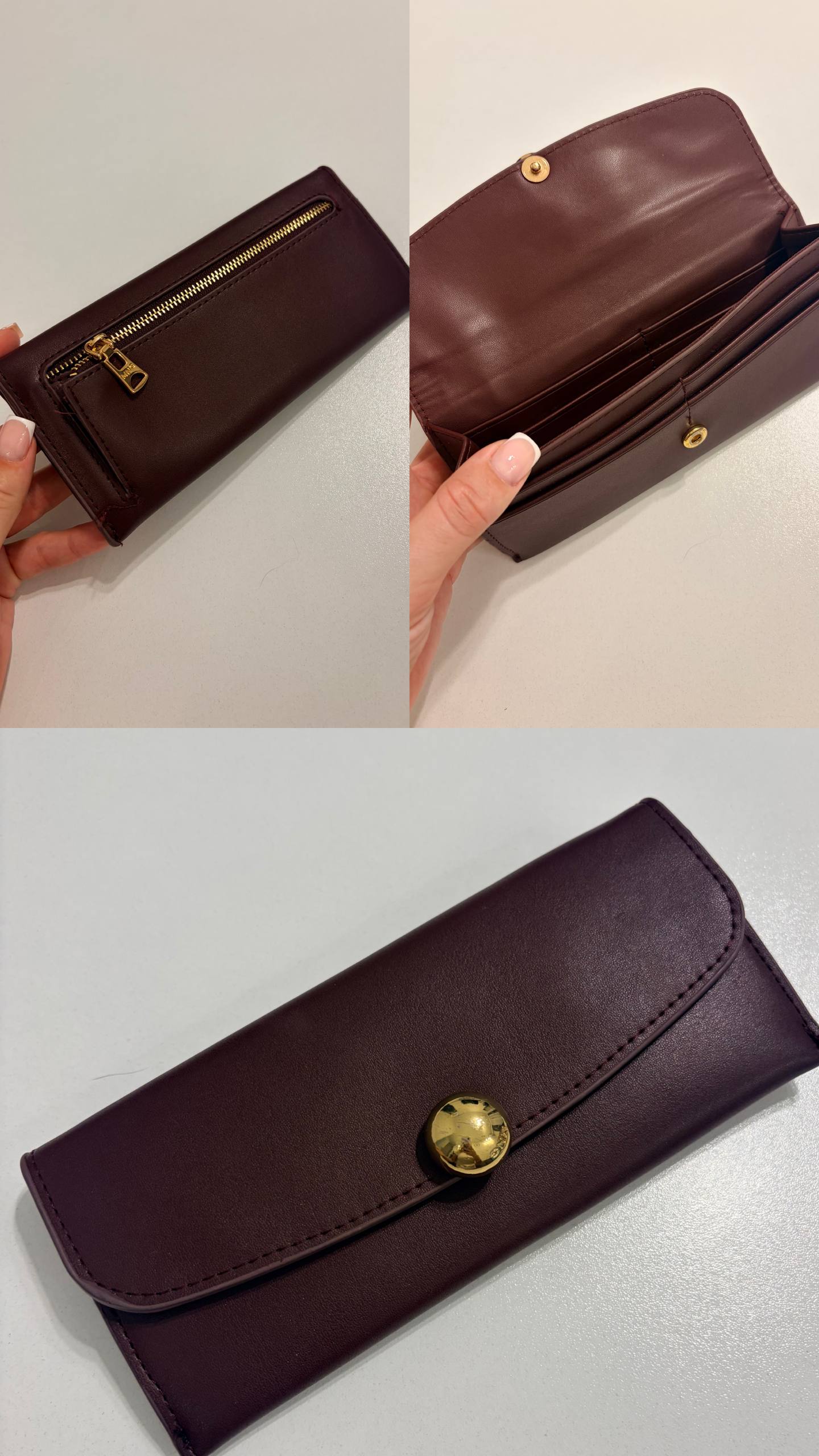 Кошелек Mango темно-бордовый