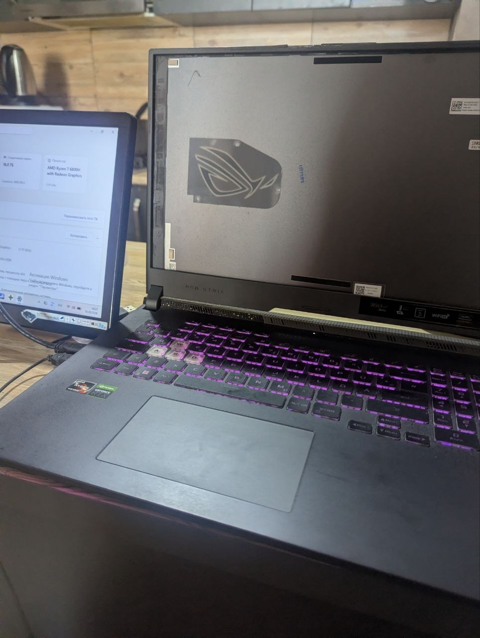 ASUS ROG Strix G17 (G713) под восстановление / на запчасти