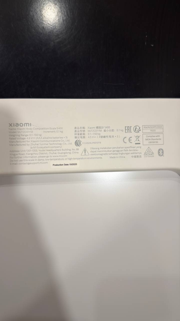 Умные весы Xiaomi Body Composition Scale S400