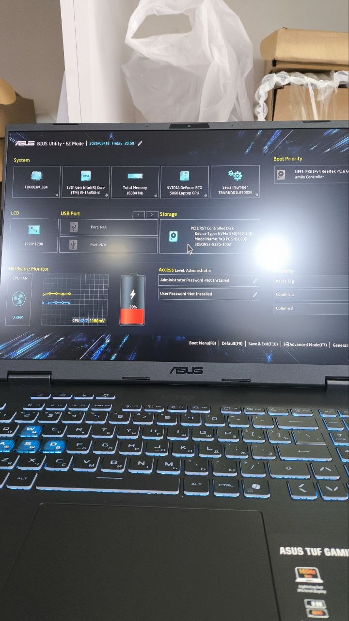 Игровой ноутбук Intel Core i5-13450 + RTX 5060 8GB, 16GB DDR5, 512GB SSD