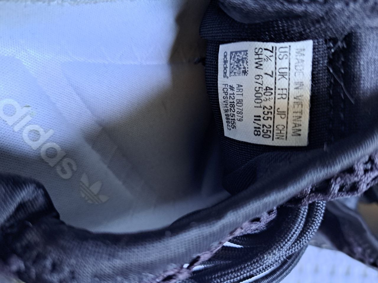 Кроссовки Adidas Deerupt S Core Black Cloud White, размер 40.5