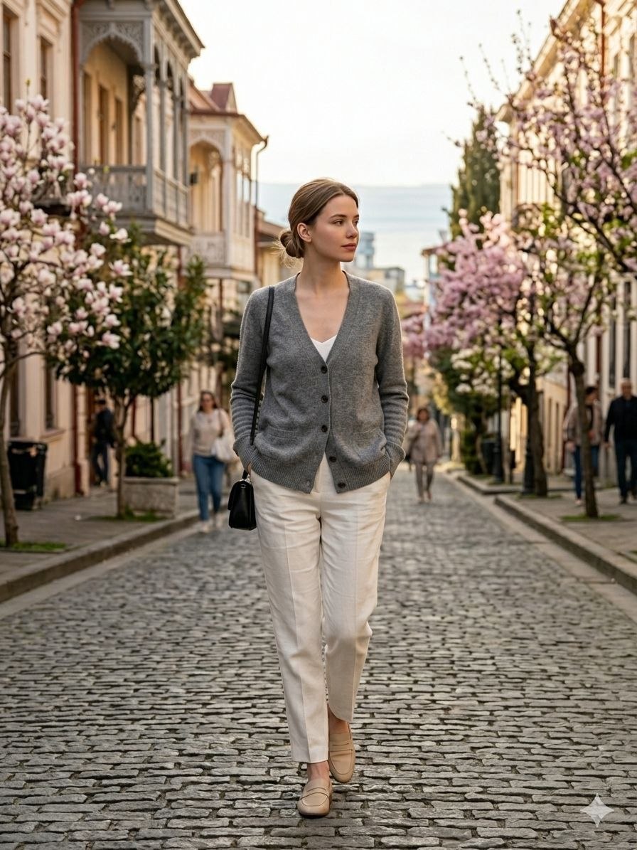 Кардиган Zara из шелка и кашемира
