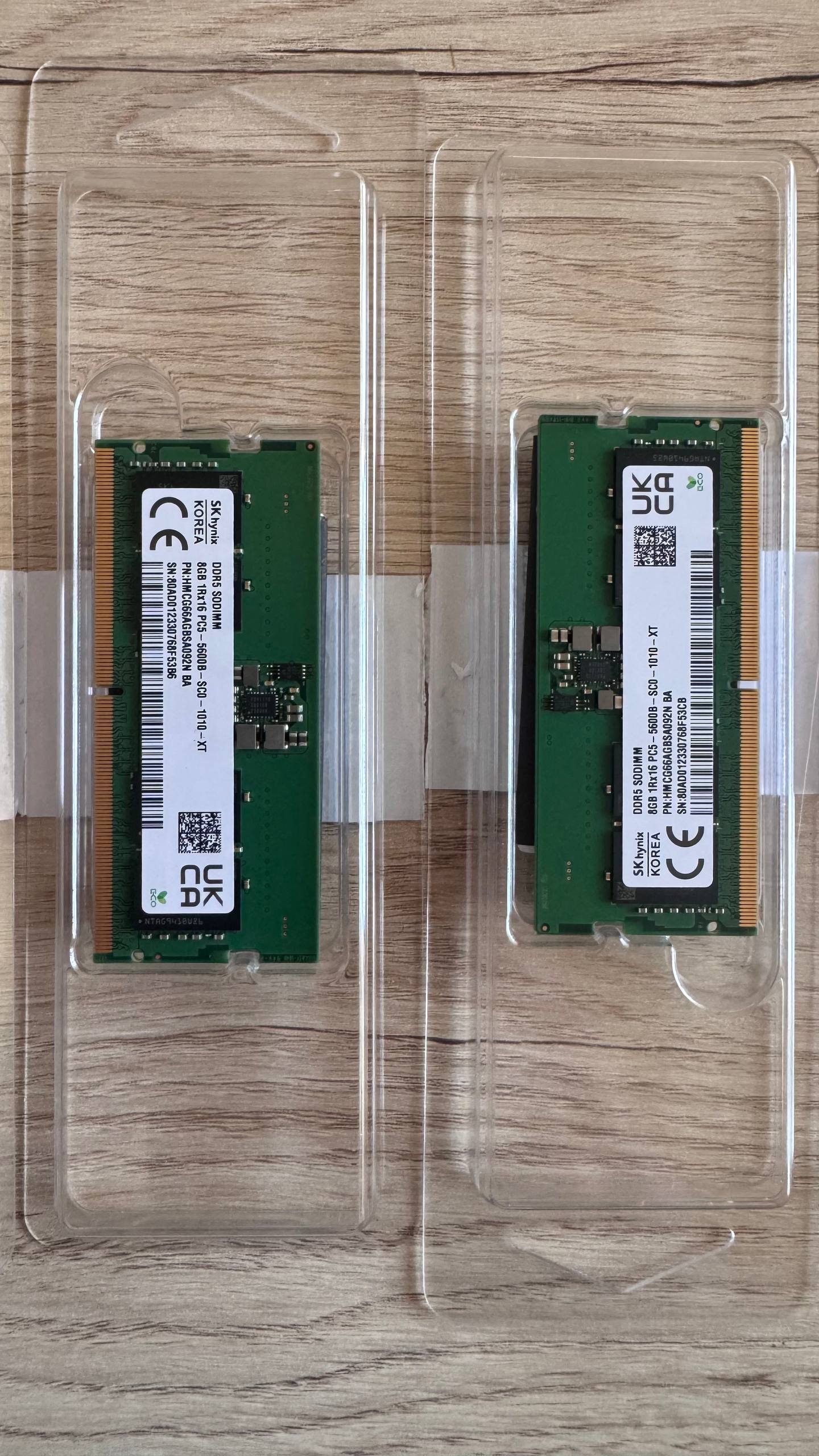 Оперативная память SK Hynix DDR5 16GB (2x8GB) SoDIMM 5600