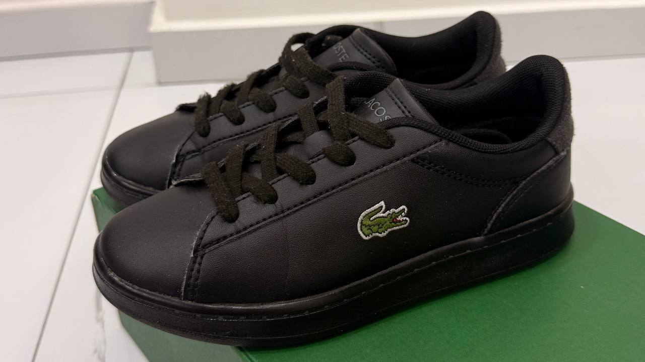 Детские кроссовки Lacoste чёрные