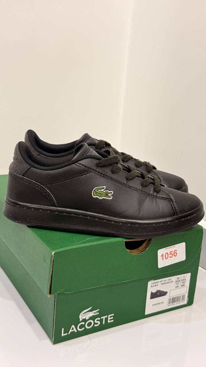 Детские кроссовки Lacoste чёрные