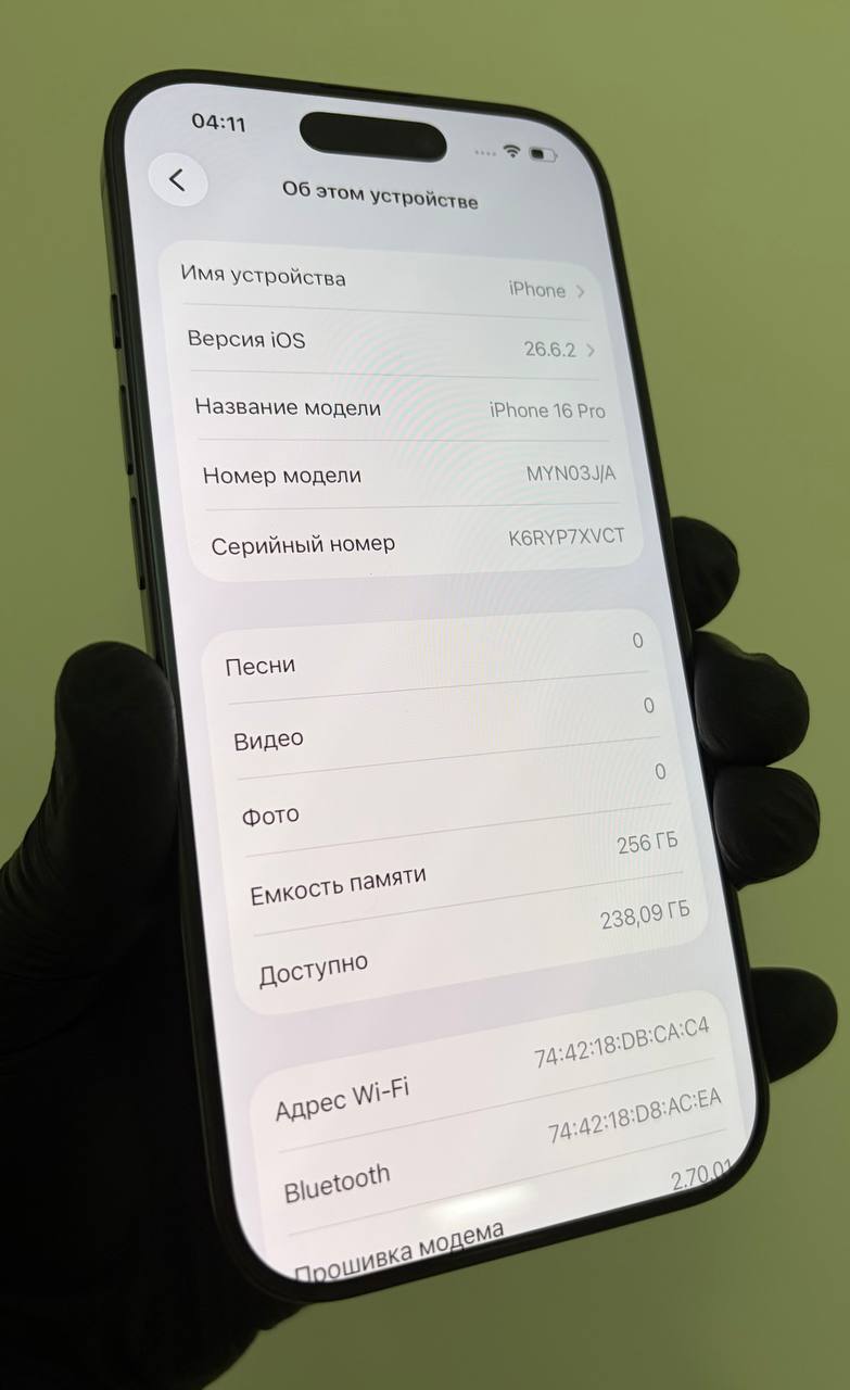 iPhone 16 Pro 256 GB Black Titanium