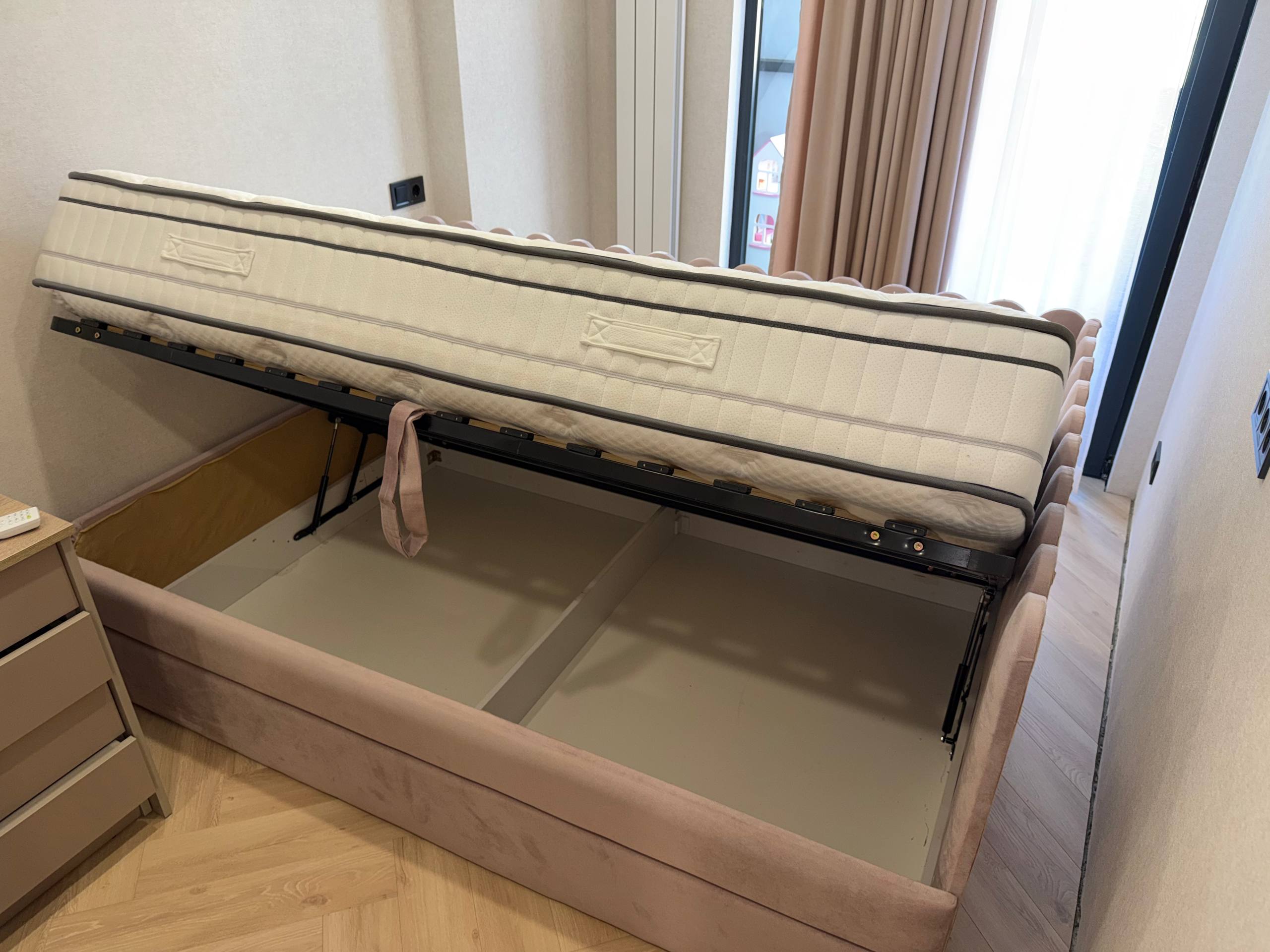Кровать-тахта 200×130 с подъёмным механизмом + матрас Sleep & Bed Aloevera