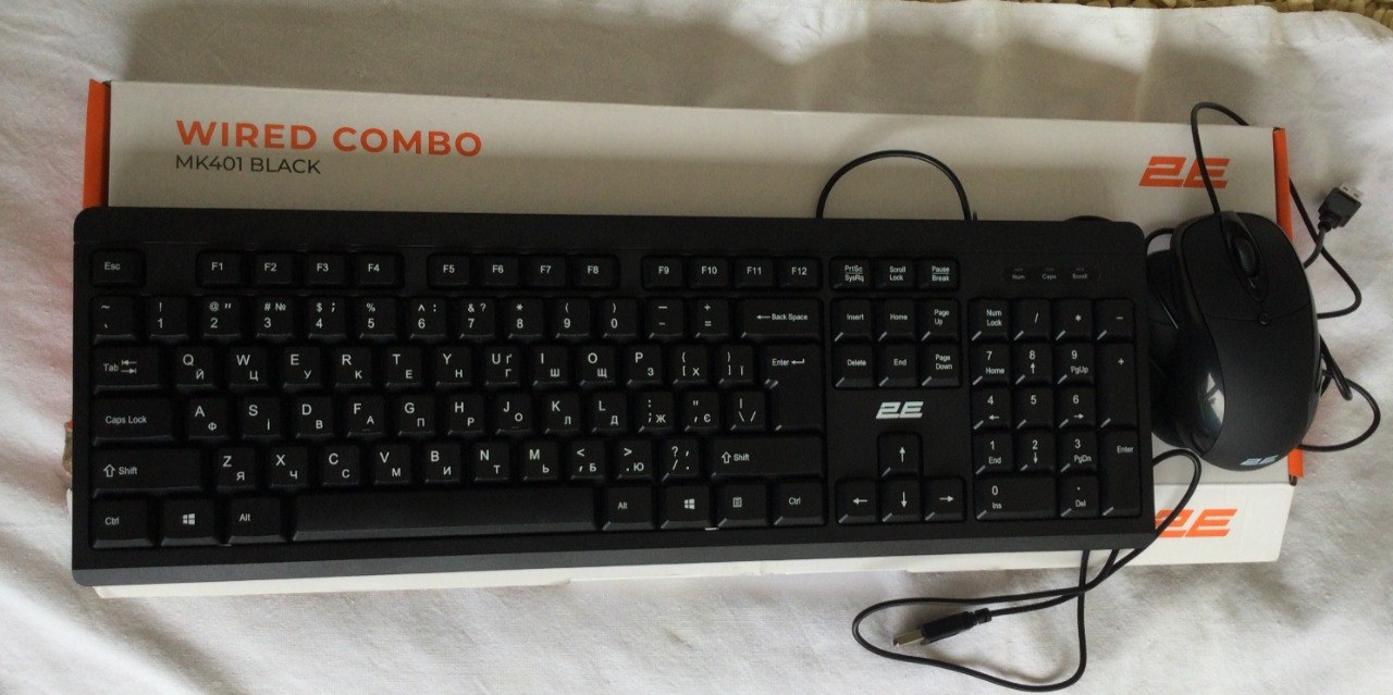 Комплект клавиатура + мышь 2E MK401 + MF170UB
