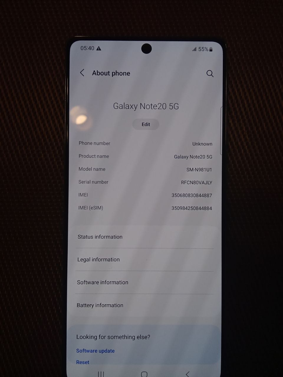 Samsung Galaxy Note 20 5G 128 ГБ