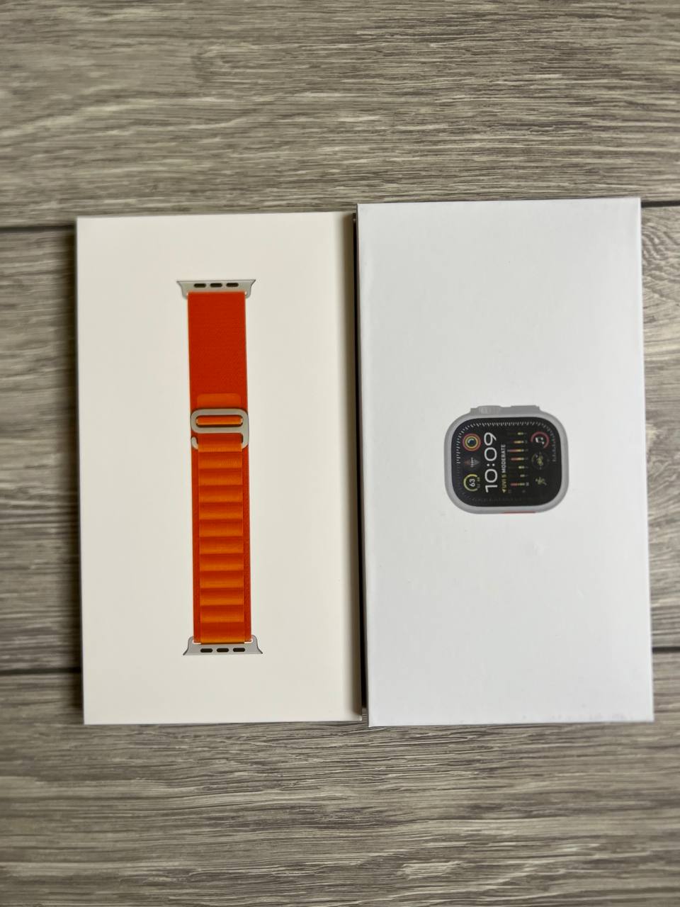 Apple Watch Ultra 2 49mm реплика (оранжевый ремешок)