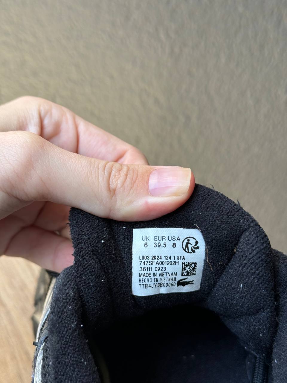 Кроссовки Lacoste L003 2K24, размер 39.5