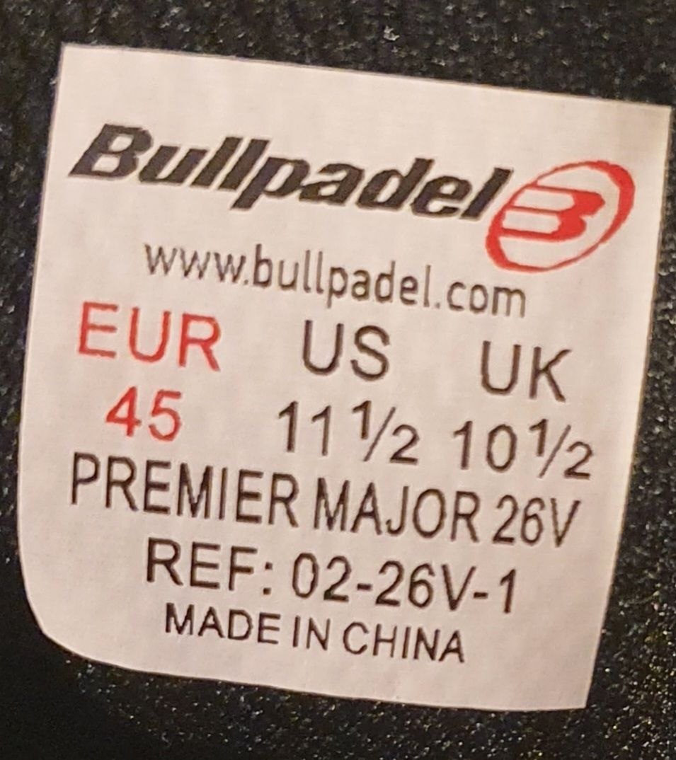 Кроссовки для падела, размер 45 (11.5), подошва Vibram