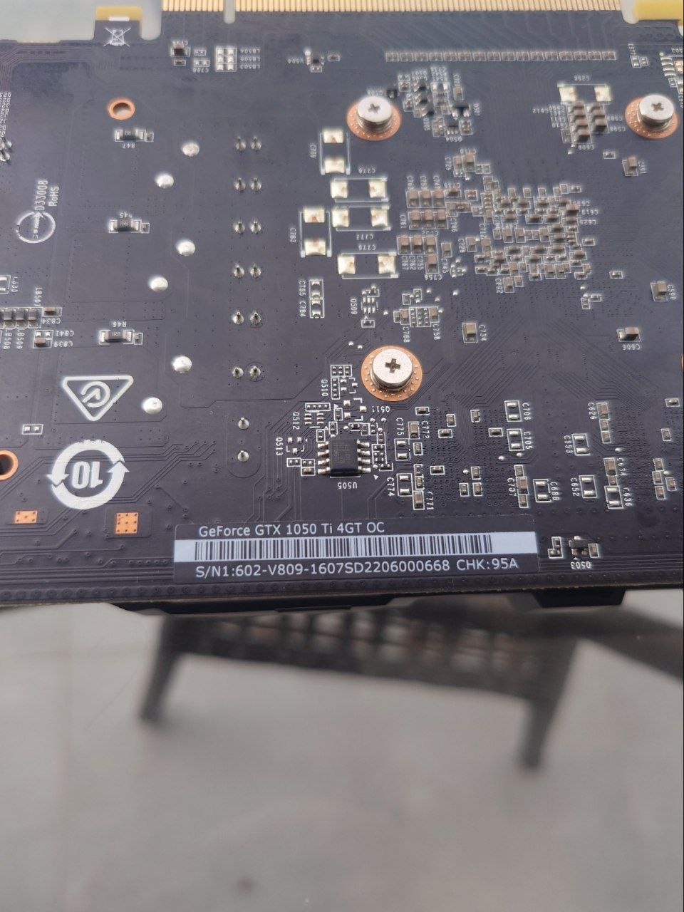 Видеокарта MSI GTX 1050 Ti 4GB OC