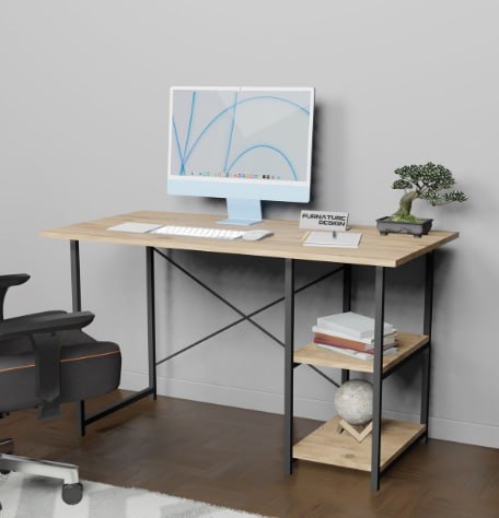 Компьютерный стол для работы/учебы, 120x60x72 см
