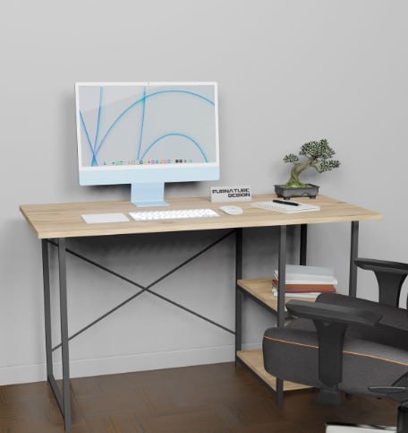 Компьютерный стол для работы/учебы, 120x60x72 см