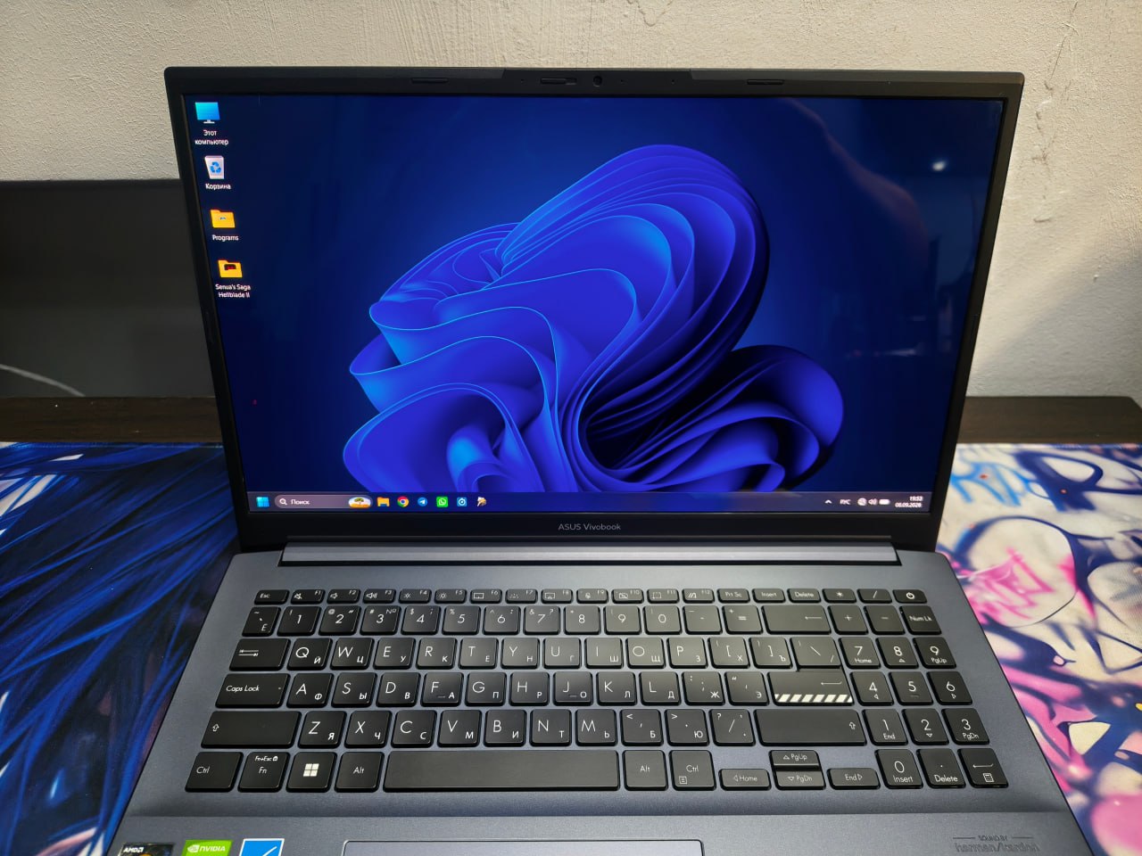 Ноутбук ASUS VivoBook Pro 15 OLED, Ryzen 7 5800H, RTX 3050, 16GB, 512GB