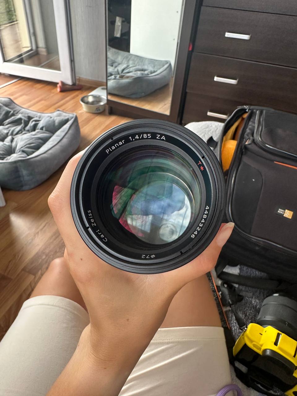 Объектив Sony ZEISS с переходником AF-E-mount