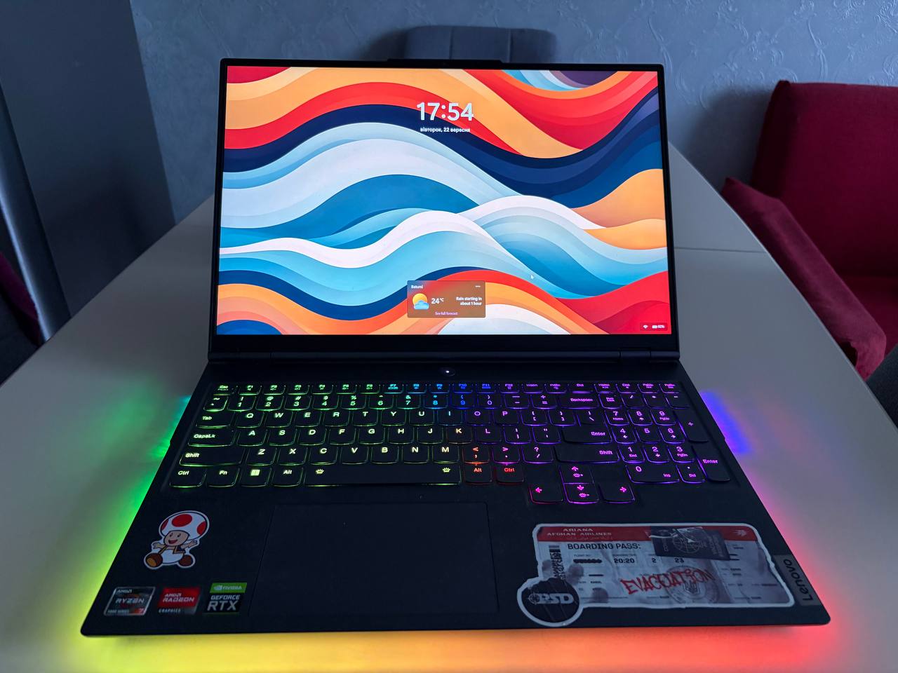 Ноутбук Lenovo Legion 7 (RTX 3070, Ryzen 7 5800, 16GB RAM, 2TB)