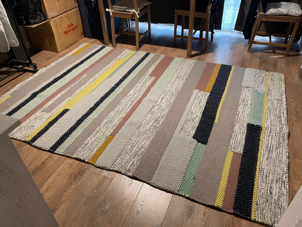 Ковер IKEA BRÖNDEN 170x240, шерсть, ручная работа