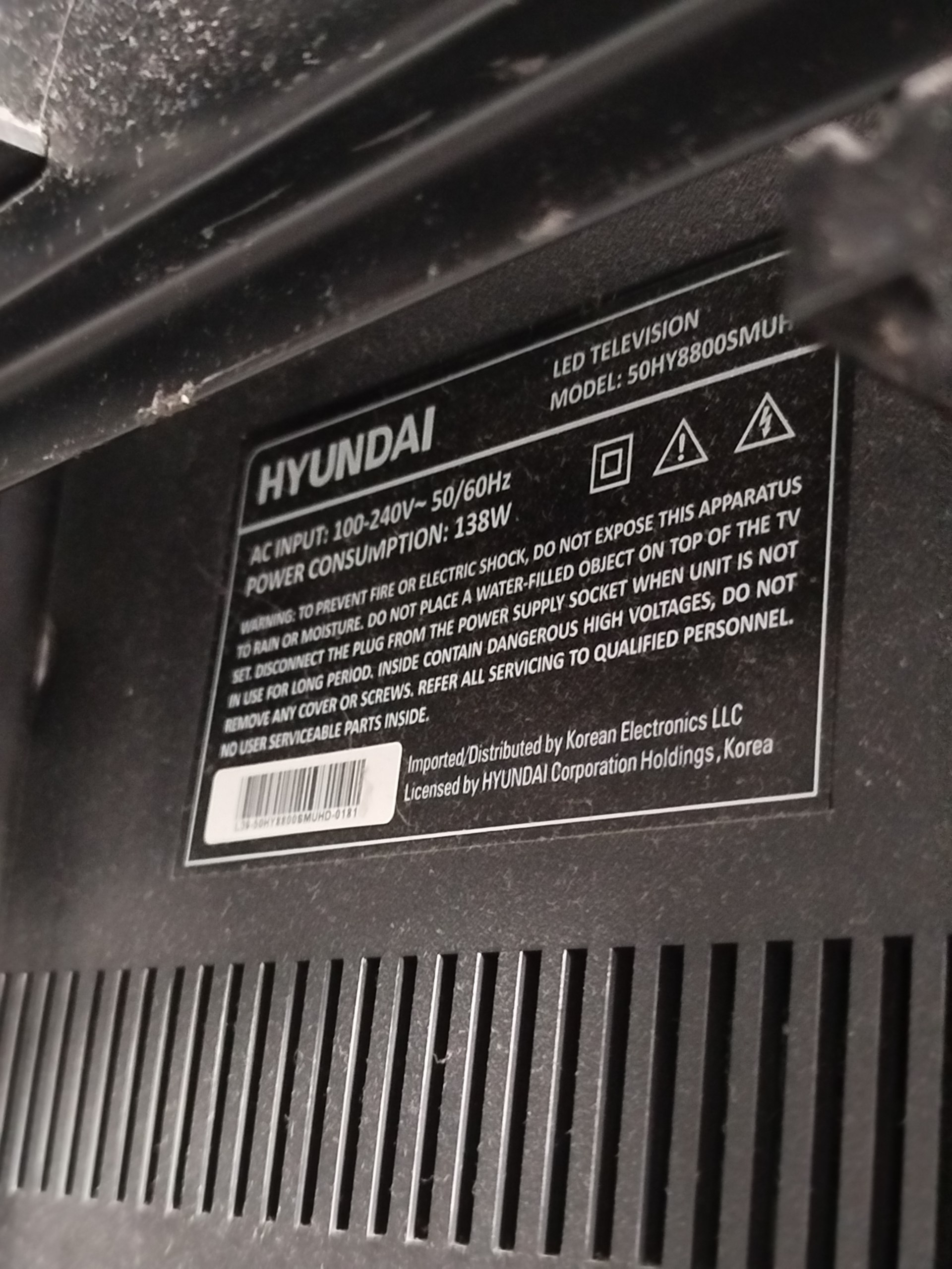 Телевизор Hyundai 50HY8800SMUND 50 дюймов с кронштейном