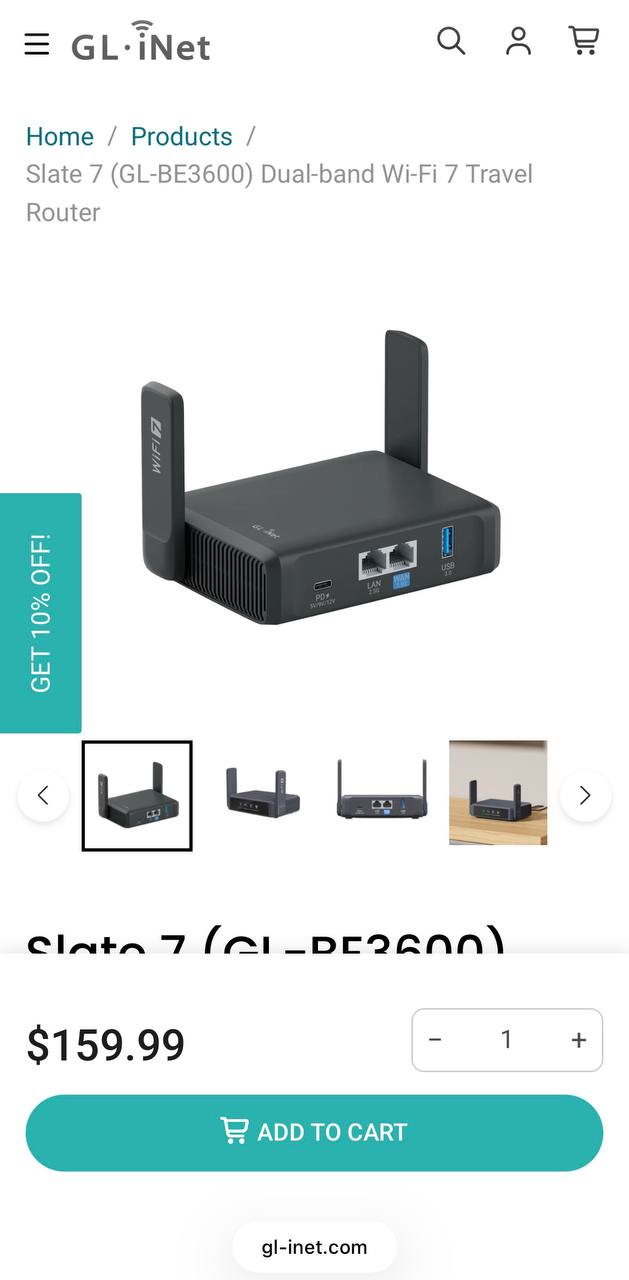 Роутер GL.iNet Slate 7