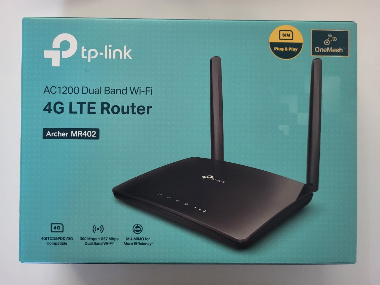 Wi-Fi роутер TP-Link Archer MR402 (AC1200) 4G LTE