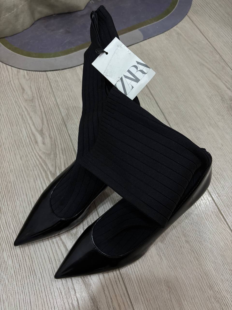 Ботильоны Zara ankle sock boots 38 размер