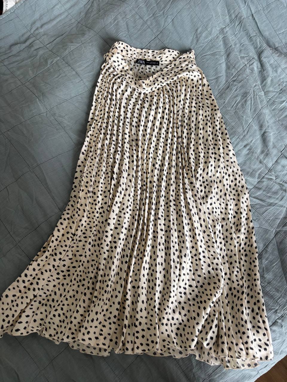 Юбка Zara длинная polka dot