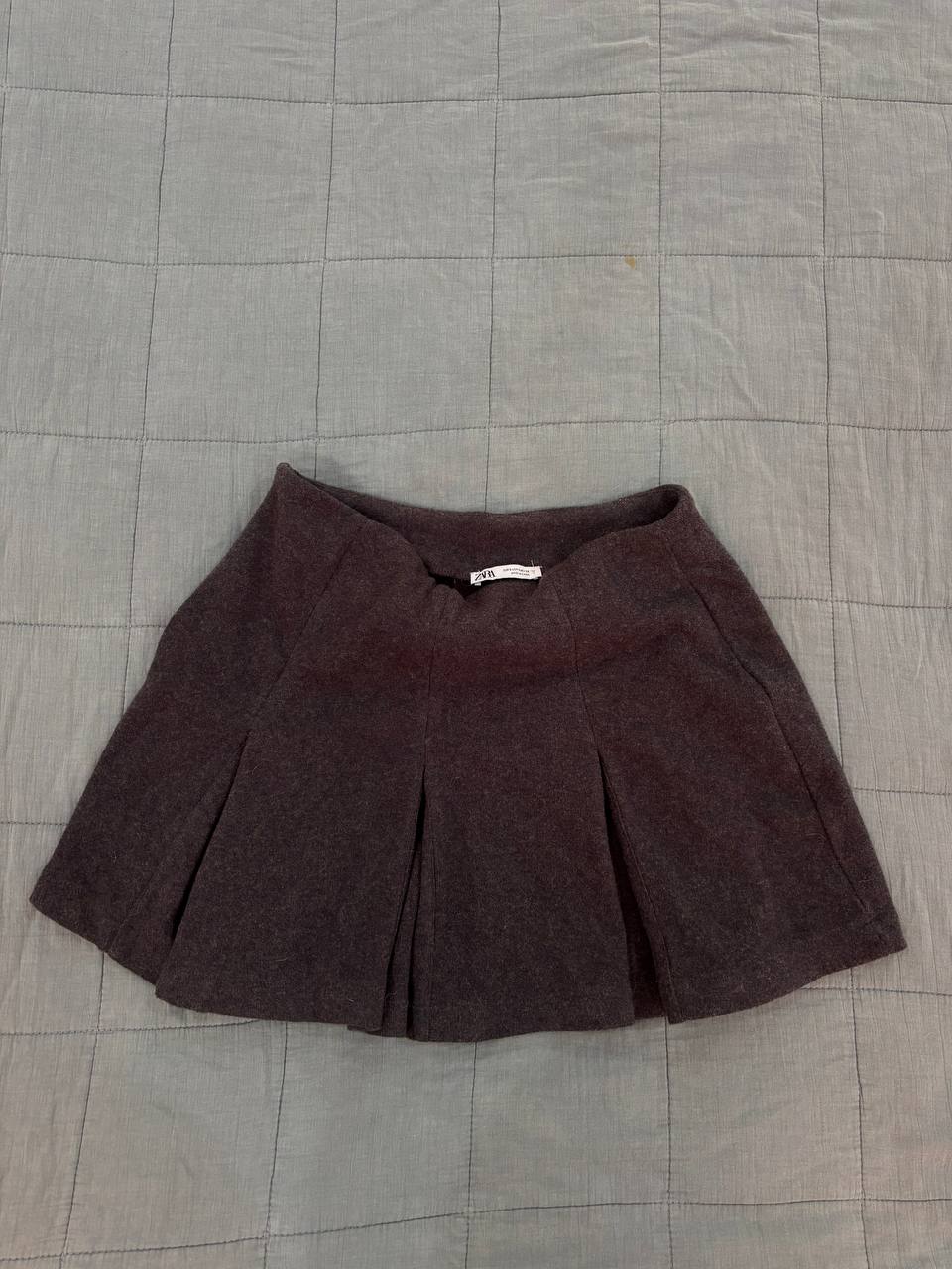 Юбка Zara серая теннисная