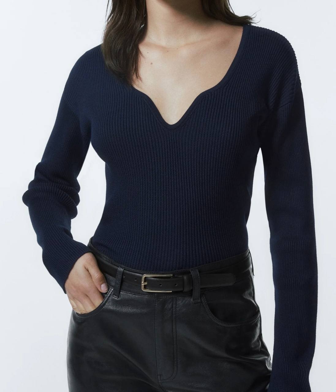 Джемпер Massimo Dutti тёмно-синий XS